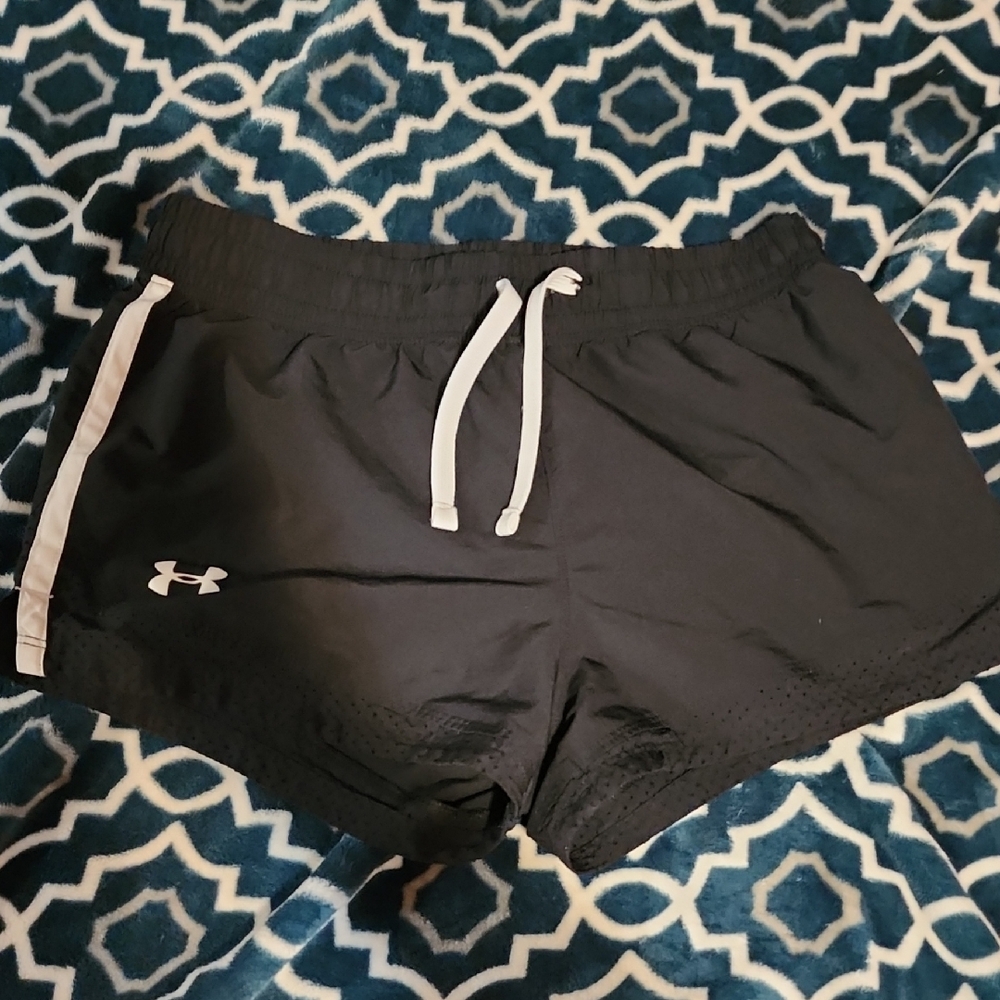 Under Armour Kids Black and White Shorts